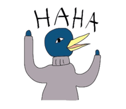 penguin in turtleneck sticker #3554120