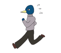 penguin in turtleneck sticker #3554126