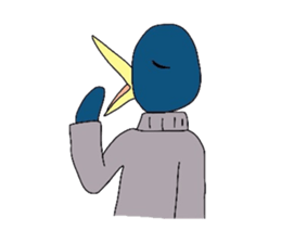 penguin in turtleneck sticker #3554133