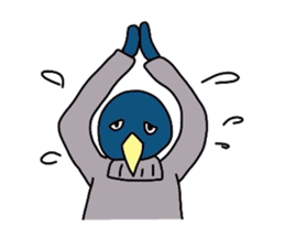 penguin in turtleneck sticker #3554137