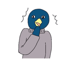 penguin in turtleneck sticker #3554141