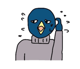 penguin in turtleneck sticker #3554142