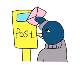 penguin in turtleneck sticker #3554144