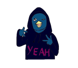 penguin in turtleneck sticker #3554153