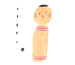 traditional kokeshi doll sticker #3554215