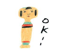 traditional kokeshi doll sticker #3554227