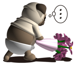 Innocent pug sticker #3554736