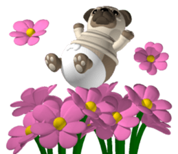 Innocent pug sticker #3554740