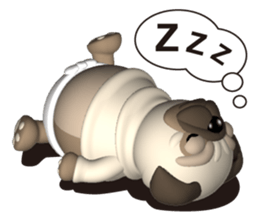 Innocent pug sticker #3554753