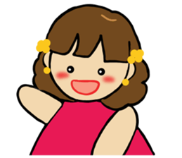 The girl loved by everyone sticker #3554757