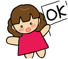 The girl loved by everyone sticker #3554763