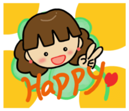 The girl loved by everyone sticker #3554778