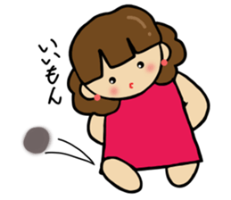 The girl loved by everyone sticker #3554786