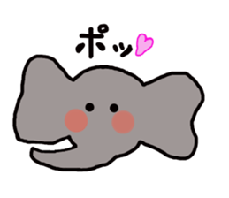 Garden of a cute animal sticker #3555242