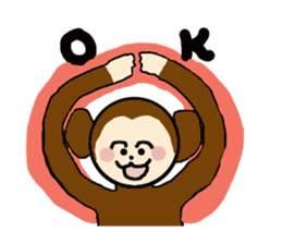 Garden of a cute animal sticker #3555246