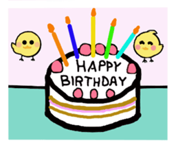 Garden of a cute animal sticker #3555256