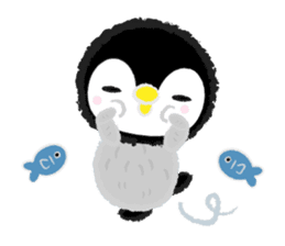 Fluffy Little Penguin sticker #3555569