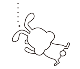 Rabbit's stamp sticker #3555718