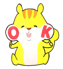 pretty squirrel "Risu-bo" sticker #3556357