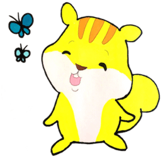 pretty squirrel "Risu-bo" sticker #3556366