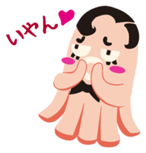 gandako Octopus-sausages characters sticker #3556402