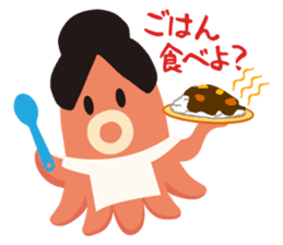 gandako Octopus-sausages characters sticker #3556425