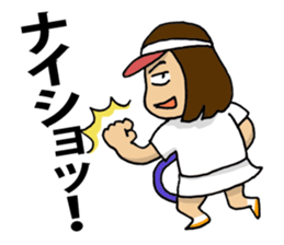 Life of tennis girls sticker #3557008