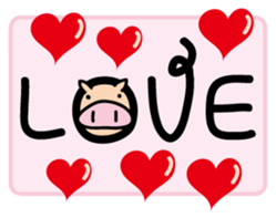 Pigs Sticker uzaboo sticker #3557463
