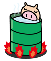 Pigs Sticker uzaboo sticker #3557469