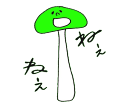 5 colors Mushrooms sticker #3557558