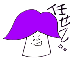 5 colors Mushrooms sticker #3557560