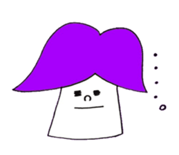 5 colors Mushrooms sticker #3557563