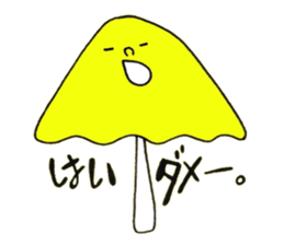 5 colors Mushrooms sticker #3557565