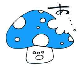 5 colors Mushrooms sticker #3557571