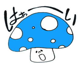 5 colors Mushrooms sticker #3557572