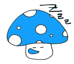 5 colors Mushrooms sticker #3557573