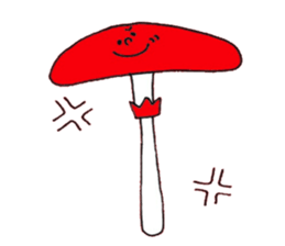 5 colors Mushrooms sticker #3557578