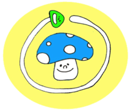 5 colors Mushrooms sticker #3557588