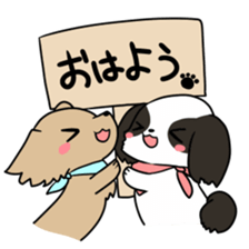 Good friend dachs and Shih Tzu sticker #3558354