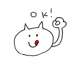 whitecat Sticker sticker #3558521