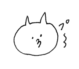 whitecat Sticker sticker #3558543