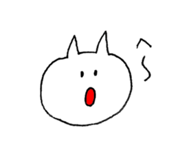 whitecat Sticker sticker #3558544