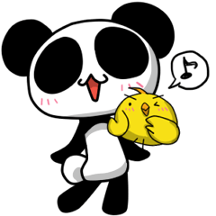 Panda and Yellow Chick