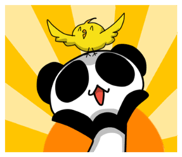 Panda and Yellow Chick sticker #3558729