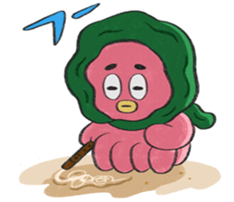 Octopus piper. sticker #3559557