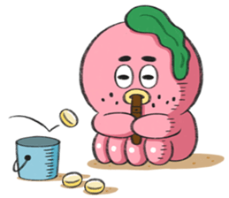 Octopus piper. sticker #3559569