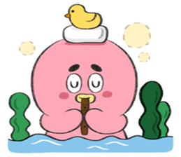 Octopus piper. sticker #3559586