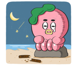 Octopus piper. sticker #3559590