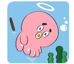 Octopus piper. sticker #3559591