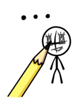Kang - Stickman sticker #3559774